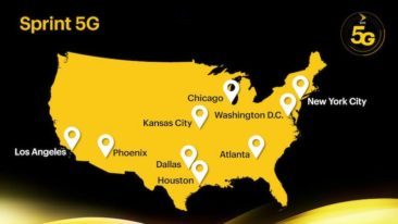 Sprint, last week, rolled out its initial 5G services in four American markets, namely Kansas City, Houston, Dallas-Fort Worth, and Atlanta.